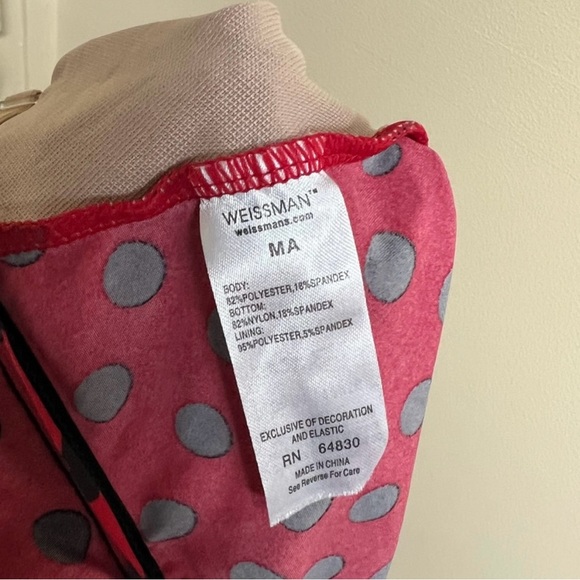 Weissman Dance Costume - Red and Black Polkadot - Picture 2 of 3